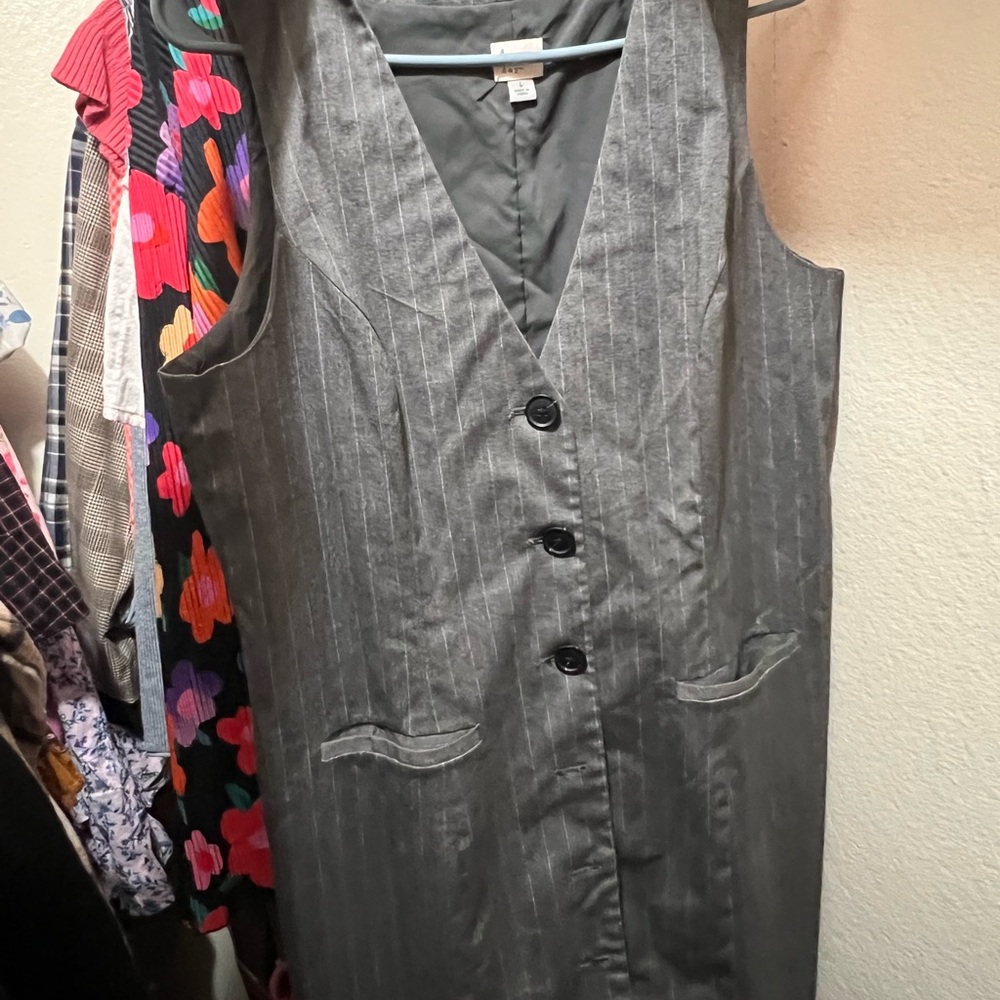 a new day Charcoal Pinstripe Dress